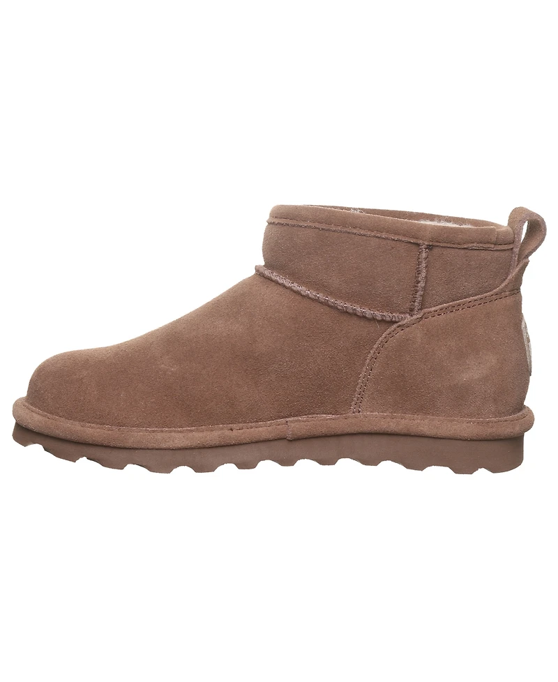 Bearpaw Women's Shorty Round Toe Suede Booties