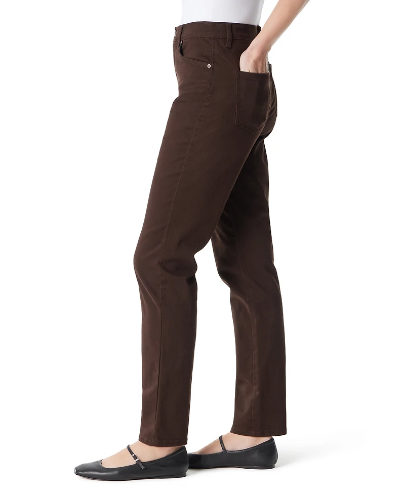Gloria Vanderbilt Women's Amanda High-Waisted Straight-Leg Jeans