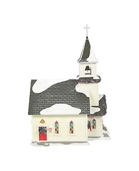 Department 56 Snow Village Holy Family Light-Up Church, Set of 2