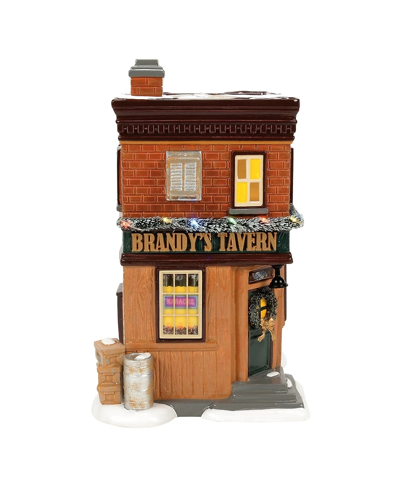 Department 56 Snow Village Brandy's Tavern Light-Up House Figurine