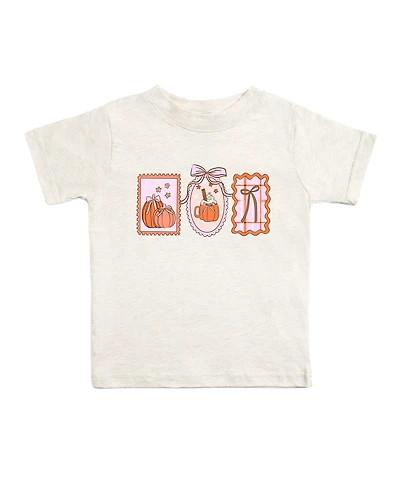 Sweet Wink Toddler Girls Pumpkin Cameo Short Sleeve T-Shirt