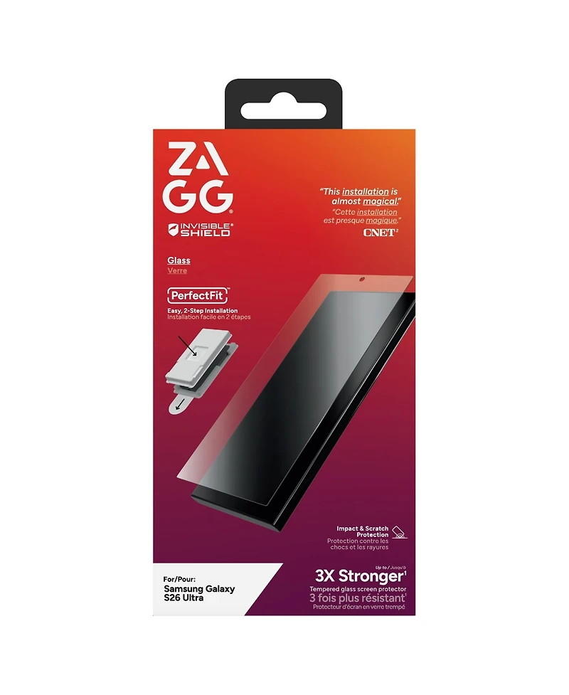 Zagg InvisibleShield Glass Tempered Glass Screen Protector for Samsung Galaxy S26 Ultra