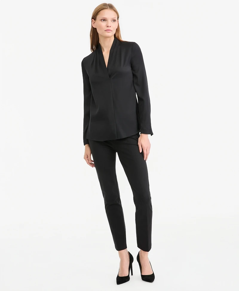 Kobi Halperin Women's Nellie Long-Sleeve V-Neck Silk-Blend Blouse