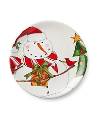 Certified International Snowman Delight Dessert Plates, Set of 4