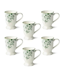 Certified International Winter Evergreen Mugs, Set of 6