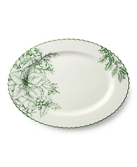 Certified International Winter Evergreen Oval Platter