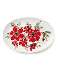 Certified International Festive Blooms Oval Platter