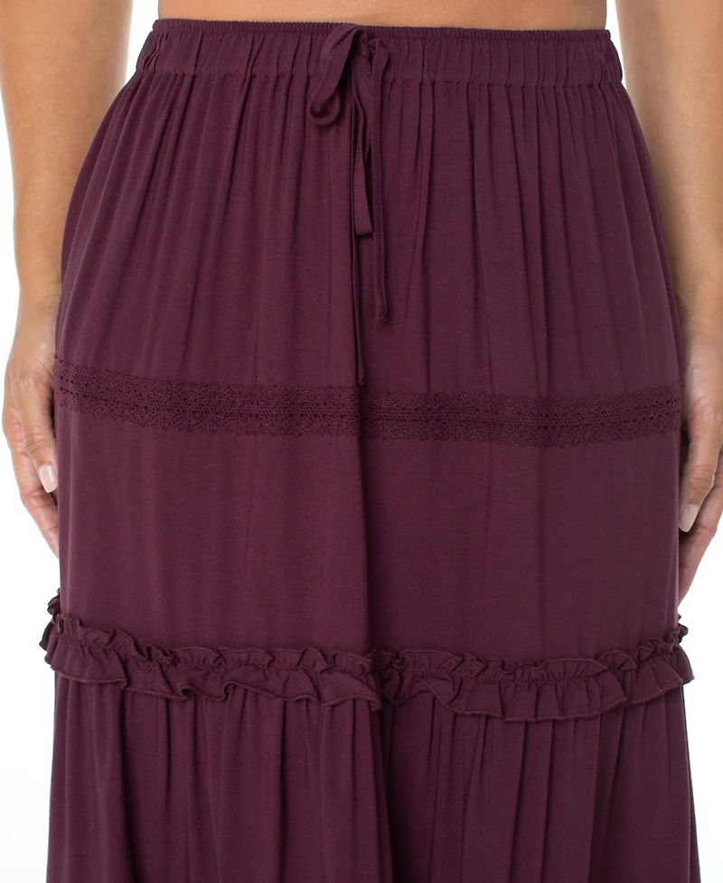 Celebrity Pink Juniors' Tiered Pull-On Maxi Skirt