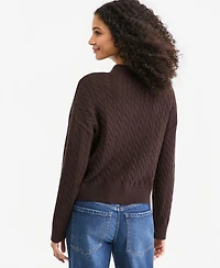 On 34th Women's Cable-Knit 3 Button V-Neck Cardigan, Macy's Exclusive