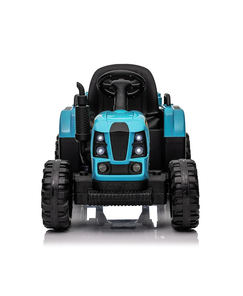 Yobtop Electric Ride-On Tractor with Trailer, Remote Control, 50-99 lbs Capacity, Ages 3+