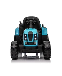 Yobtop Electric Ride-On Tractor with Trailer, Remote Control, 50-99 lbs Capacity, Ages 3+