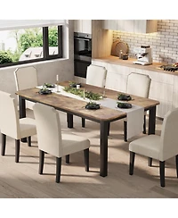 gaomon 63" Industrial Dining Table for 4-6