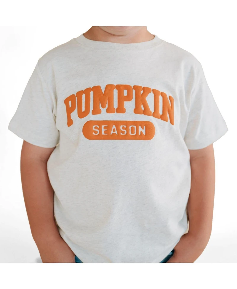 Sweet Wink Big Boys Pumpkin Season Puff Ink Short Sleeve T-Shirt