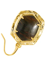 Kendra Scott Tiger Eye Striped Daphne Drop Earrings