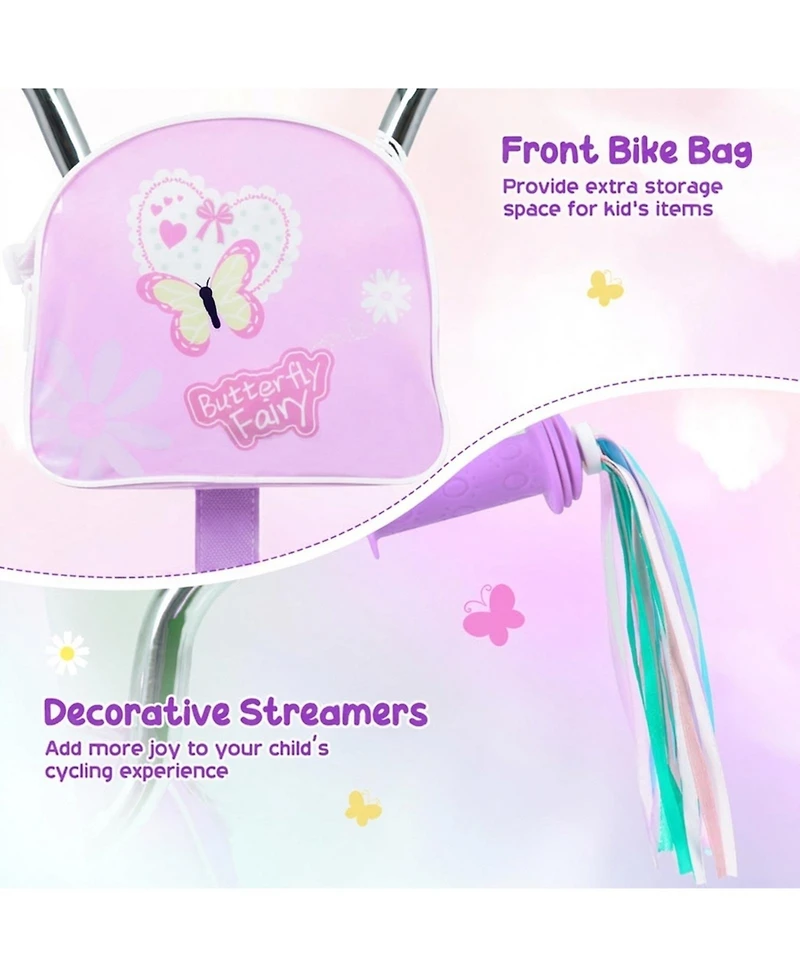 Hongge 14-Inch Girls Bike Featuring Anti-Slip Rubber Tires
