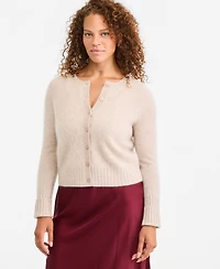 On 34th Women's Cropped Brushed Cashmere Shrunken Cardigan, Macy's Exclusive