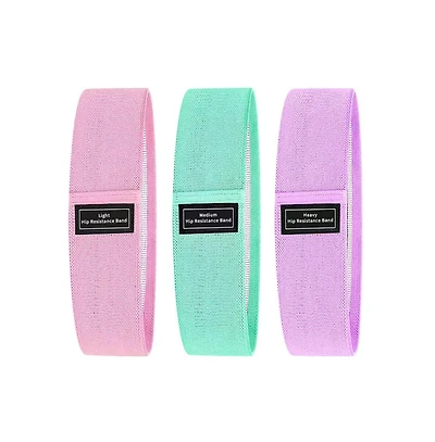 Sevorley 3-Piece Fabric Resistance Bands Set with Carry Bag