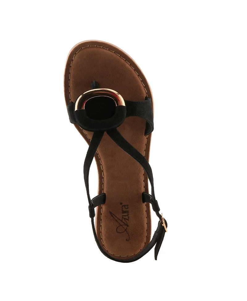 Azura Women's Classylady Suede Sandal with Upper
