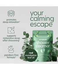 M3 Eucalyptus Aromatherapy Shower Steamers, 14 Individually Wrapped Shower Tablets