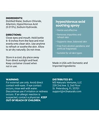 M3 Hypochlorous Acid Face and Body Spray, Alcohol-Free, Fragrance-Free, 8 fl Ounces