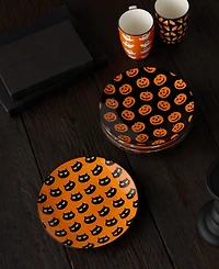 Certified International Halloween Pad Print Salad Plates, Set of 6