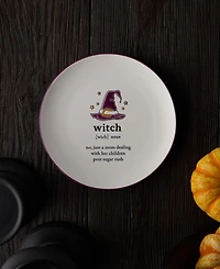 Certified International Halloween Words Salad Plates, Set of 4