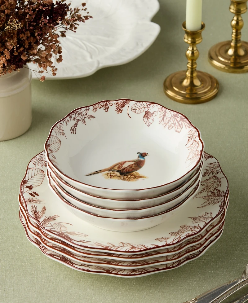 Certified International Pheasant Grove Soup Bowls, Set of 4