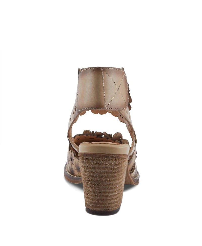 L'Artiste Women's Distinction Pump with Ankle Strap