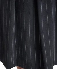 Karl Lagerfeld Paris Women's Pinstripe A-Line Sleeveless Dress