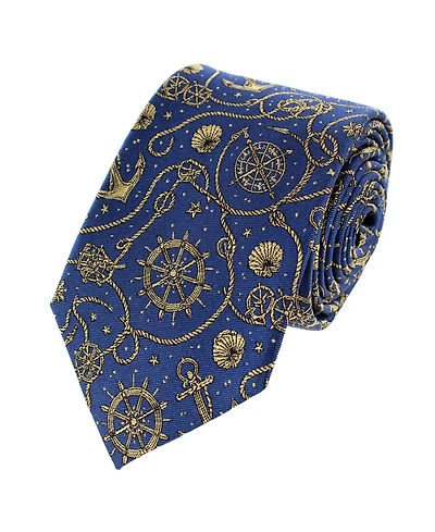 Trafalgar Men's Nautical Wonders Silk Novelty Necktie