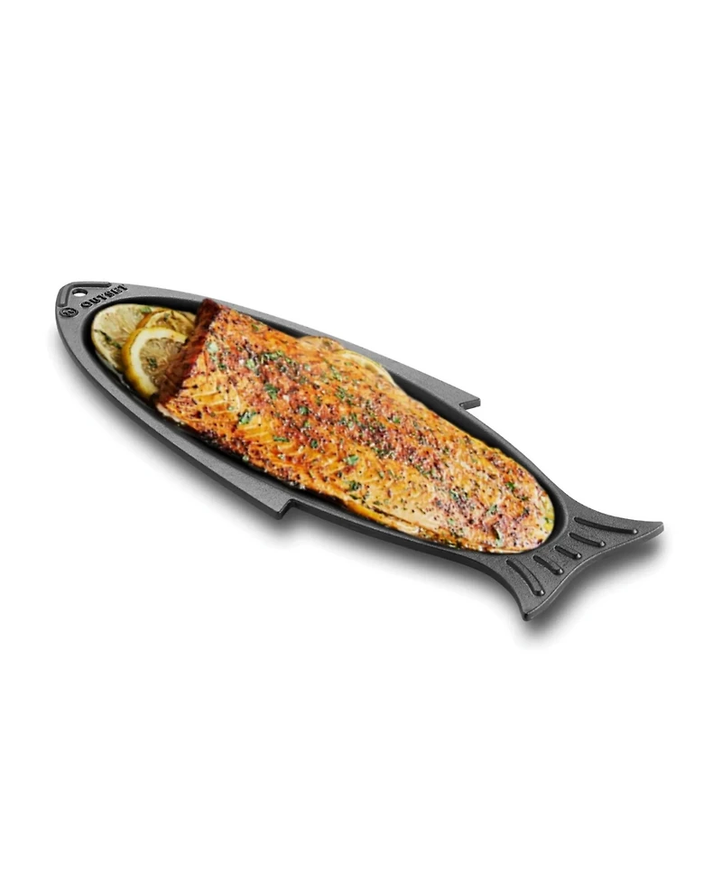 Outset Cast Iron 7.28" Fish Grill Pan