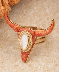 Barse Longhorn Orange Sponge Coral Golden Ring