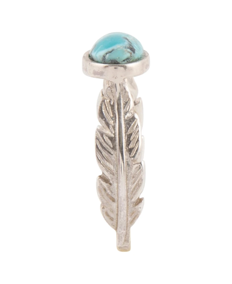 Barse Silver-Plated Blue Turquoise Statement Ring
