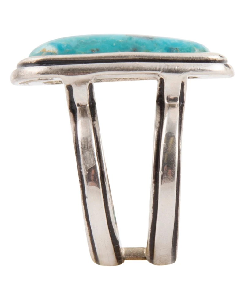 Barse Art Blue Turquoise and Silver Statement Ring