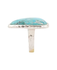 Barse Abstract Blue Turquoise and Silver Ring