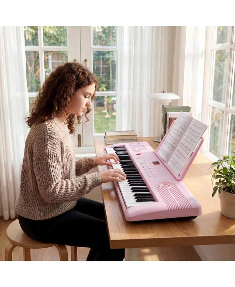 Hongge 61-Key Portable Digital Keyboard Piano with Carry Bag