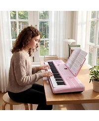 Hongge 61-Key Portable Digital Keyboard Piano with Carry Bag