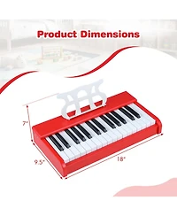 Hongge 30-Key Digital Piano Keyboard With Music Stand, 2-Piece Set