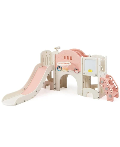 Sugift 10-in-1 Indoor Toddler Slide Set