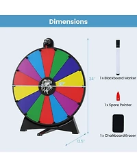 Sugift Spinning Prize Wheel, 14-Piece Board Game, Ages 8+