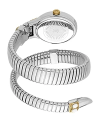 Roberto Cavalli Women's Serpente Ornato Quartz Two Tone Stainless Steel Bracelet Watch