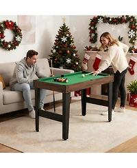 Sugift 10-in-1 Combo Game Table Set 50in Multi-Game Table with Foosball