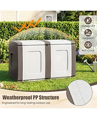 Slickblue Gallon Deck Box with Lockable Lid for Package and Patio Storage