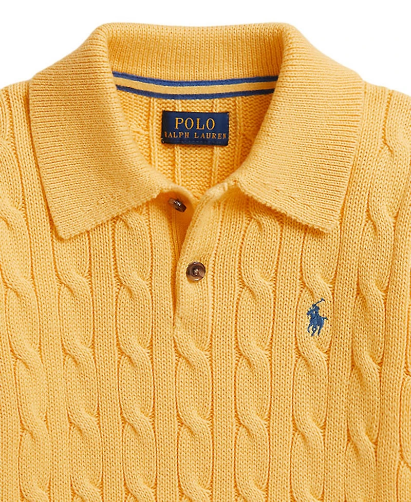 Polo Ralph Lauren Boys' 2T-7 Cable-Knit Cotton Sweater