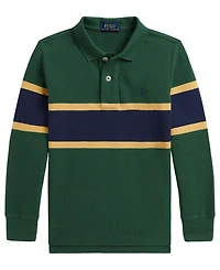 Polo Ralph Lauren Boys' 2T-7 Striped Cotton Mesh Shirt