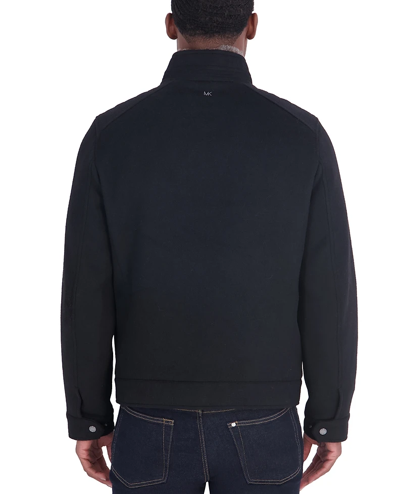 Michael Kors Men's Wool Hipster Trimmed Collar Jacket