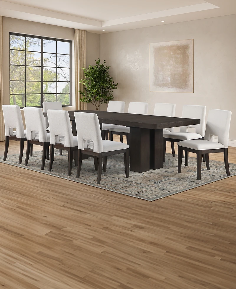 Summit 11-Piece Dining Set (Table & 10 Side Chairs), Macy's Exclusive