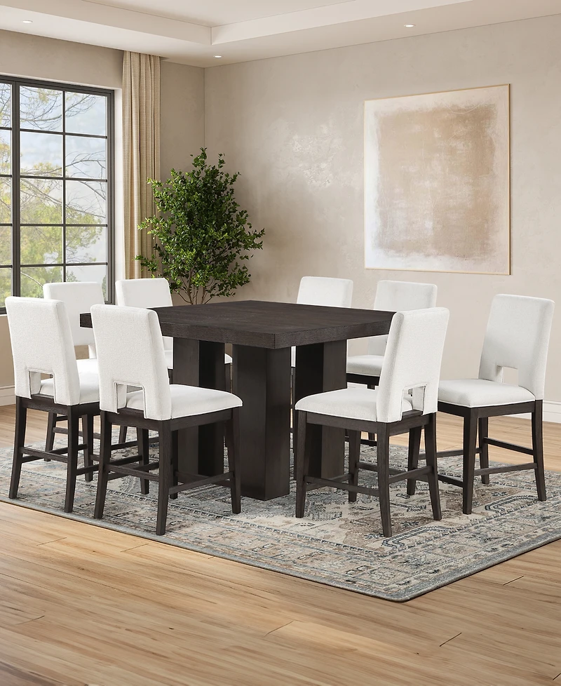 Summit 9-Piece Dining Set (Counter Table & 8 Counter Chairs), Macy's Exclusive