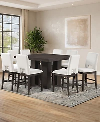 Summit 9-Piece Dining Set (Counter Table & 8 Counter Chairs), Macy's Exclusive