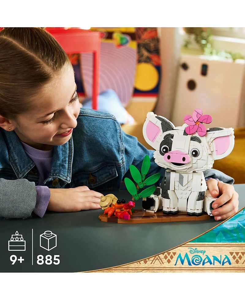 Lego Disney Moana Pua 43292 885-Piece Building Set, Ages 9+